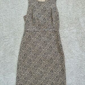 J. Crew Animal Print Midi Dress